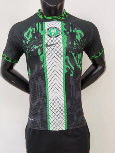 Player Jonited Version 2022-23 Nigeria Black & Green Soccer Thailand jersey AAA-MY