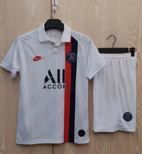 2020-2021 Paris SG Away White Soccer Uniform-TJ