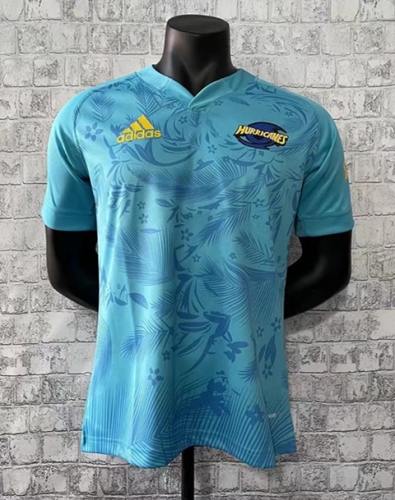 2021-2022 Hurricanes Blue Thailand Rugby Shirts-805