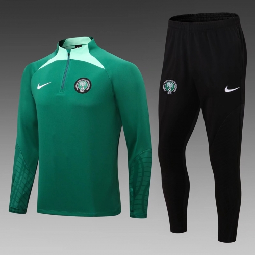 2022-23 Nigeria Green Thailand Tracksuit Uniform-411