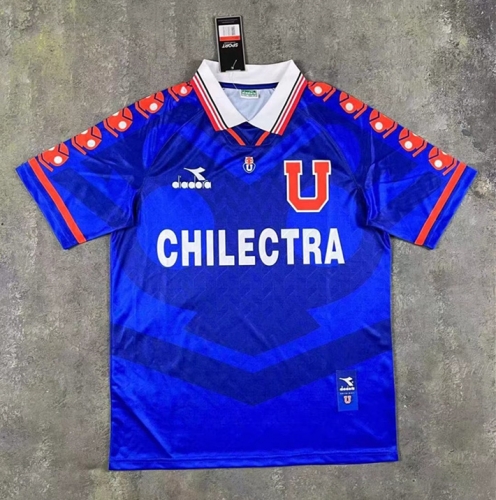 1996 Retro Version Universidad de Chile Home Blue Thailand Soccer Jersey-SL