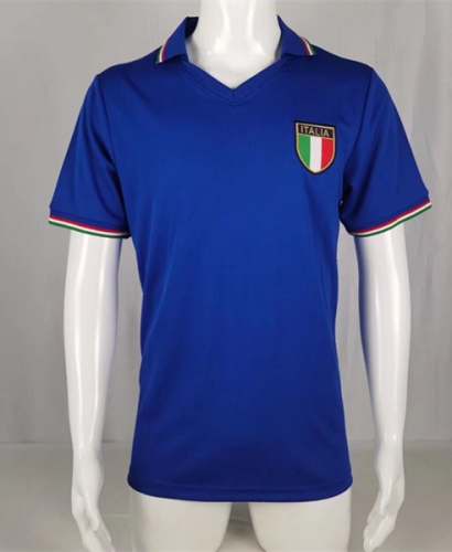 82 Retro Version Italy Home Blue Thailand Soccer Jersey AAA-503