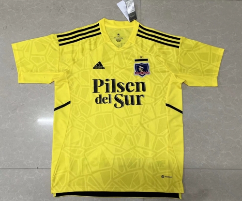 2022-23 Colo-Colo Goalkeeper Yellow Thailand Soccer Jersey AAA-36