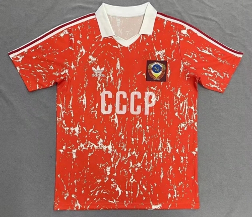 1990 Retro Version Soviet Union Home Red Thailand Soccer Jersey AAA-503/811