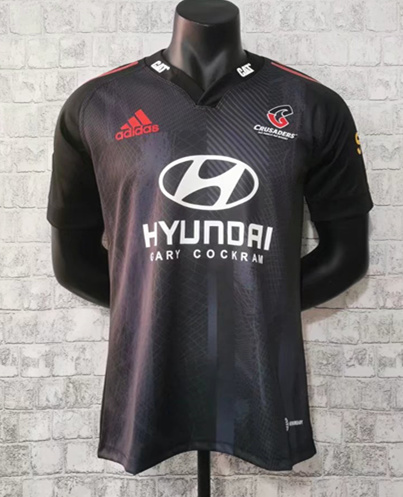 2021/22 Crusaders Home Black Thailand Rugby Shirts-805