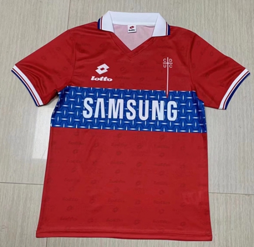 96 Retro Version Universidad Católica Away Red Thailand Soccer Jersey-1040