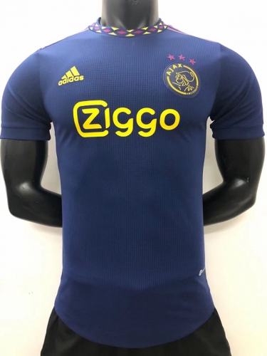 Player Version 2022-23 Ajax Away Royal Blue Thailand Soccer Jersey AAA-16