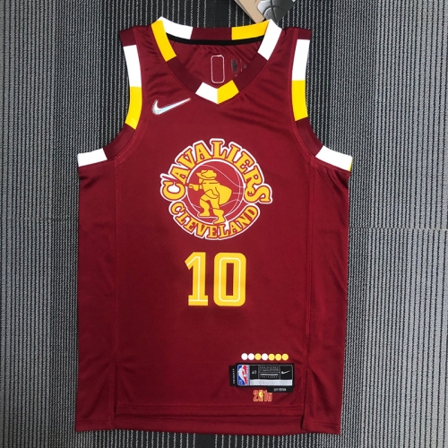 2022 City Version Cleveland Cavaliers NBA Red #10 Jersey-311