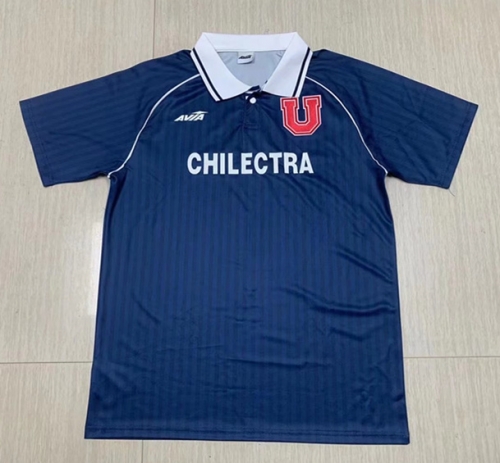 94-95 Retro Version Universidad de Chile Home Royal Blue Thailand Soccer Jersey-1040