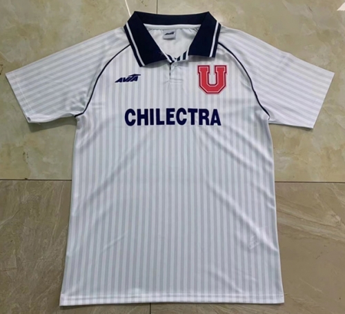 94-95 Retro Version Universidad de Chile Away White Thailand Soccer Jersey-1040