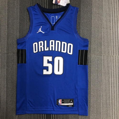 75th Commemorative Edition NBA Orlando Magic Blue #50 Jersey-311