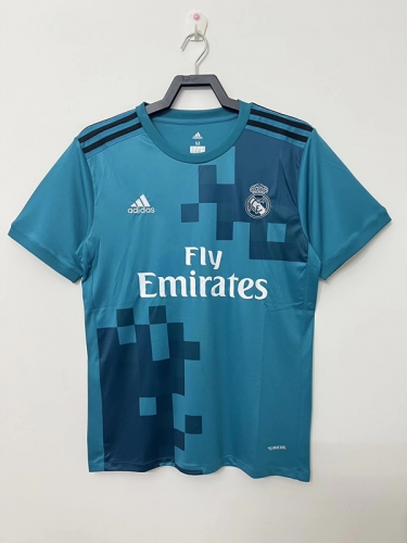 2017-18 Retro Version Real Madrid 2nd Away Green Thailand Soccer Jersey AAA-710/503/811