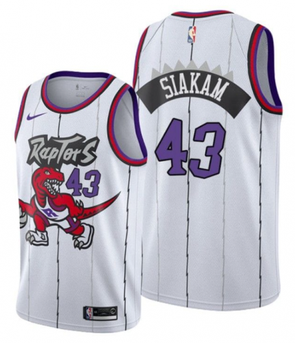 NBA Toronto Raptors Thunder White #43 Jersey-311