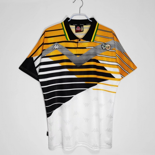1996 Retro Version South Africa Home Yellow Thailand Soccer Jersey-710