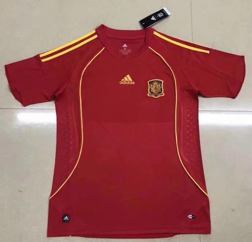 08 Retro Spain Home Red Thailand Soccer Jersey AAA-522