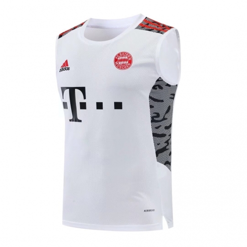 2022/23 Bayern München White Thailand Soccer Training Jersey Vest-418