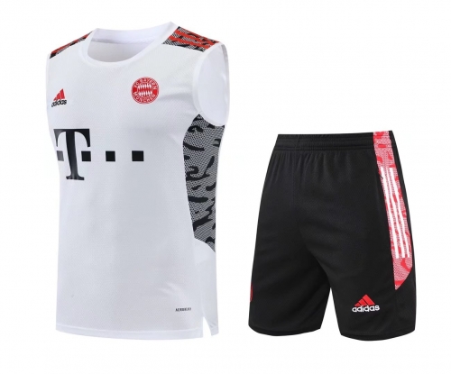 2022/23 Bayern München White Thailand Soccer Training Jersey Vest Uniform-418