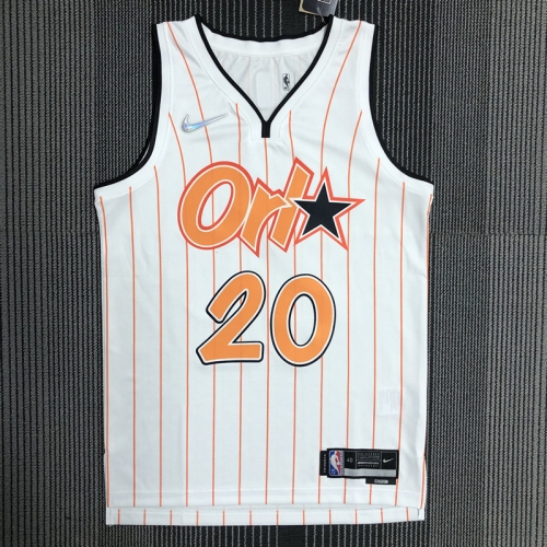 75th Commemorative Edition NBA Orlando Magic White & Orange #20 Jersey-311