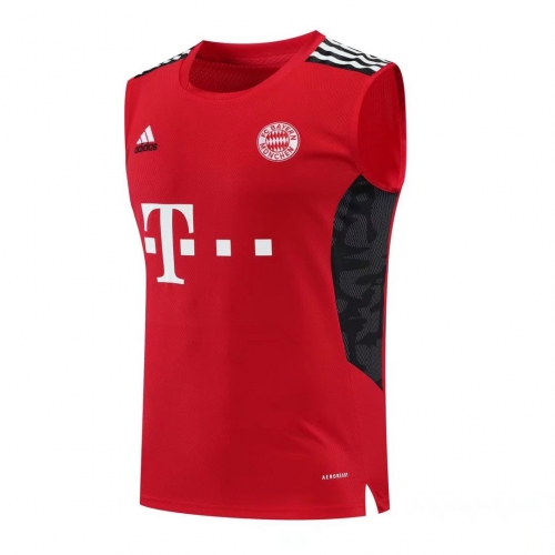 2022/23 Bayern München Red Thailand Soccer Training Jersey Vest-418