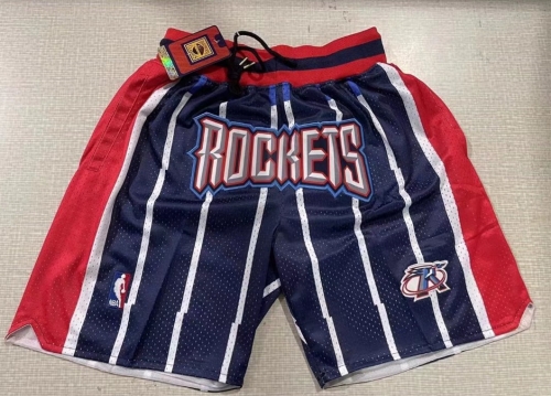 Houston Rockets Blue & Red NBA Shorts-805