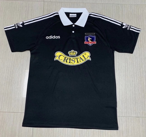 92-93 Retro Version Colo-Colo Away Black Thailand Soccer Jersey AAA-1040