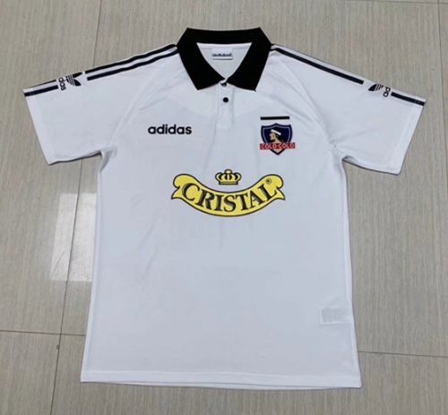 92-93 Retro Version Colo-Colo Home White Thailand Soccer Jersey AAA-1040