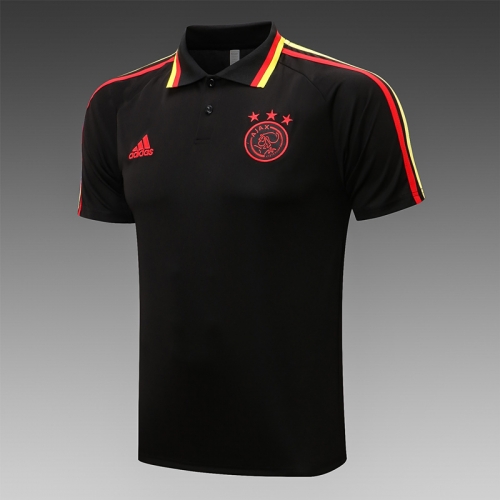 2021/22 Ajax Black & Red Thailand Polo Shirts-815