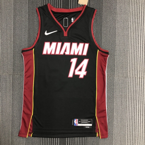 75th Commemorative NBA Miami Heat Black #14 Jersey-311