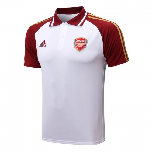 2021/22 Arsenal White Thailand Polo Shirts-815