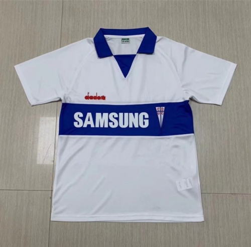 93 Retro Version Universidad Católica Home White Thailand Soccer Jersey-1040