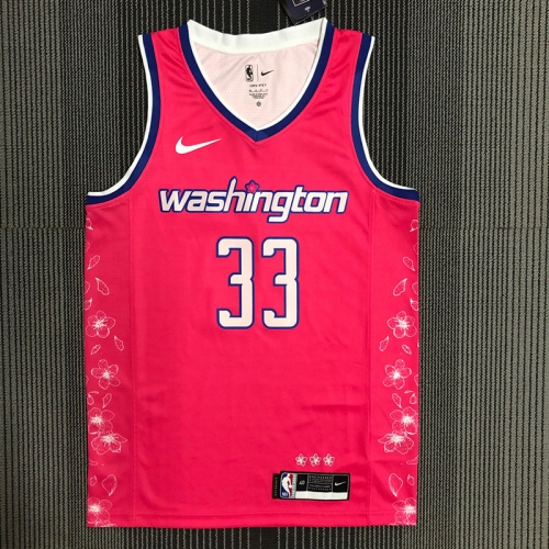 2023 City Version Washington Wizards Red #33 NBA Jersey-311