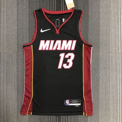 75th Commemorative NBA Miami Heat Black #13 Jersey-311