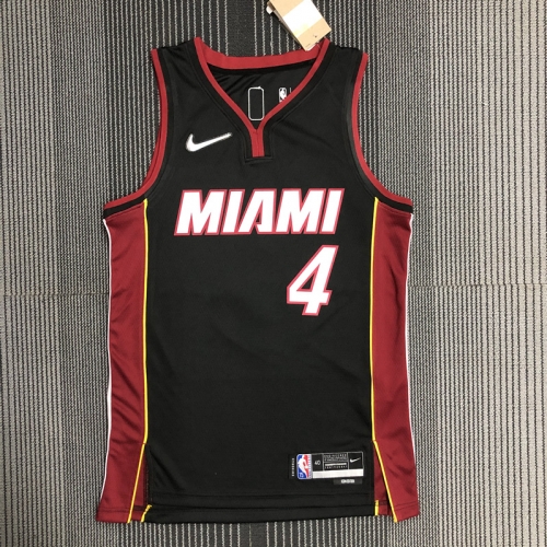 75th Commemorative NBA Miami Heat Black #4 Jersey-311