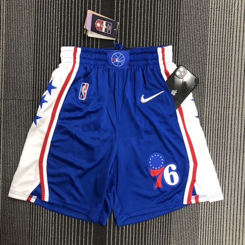 75th NBA Philadelphia 76ers Blue Shorts-311