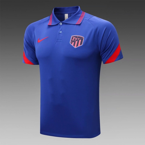 2021-22 Atletico Madrid CaiBlue Thailand Polo Shirts-815