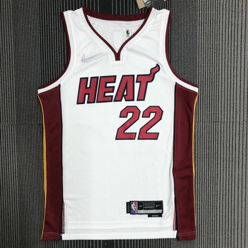 75th Commemorative NBA Miami Heat White #22 Jersey-311