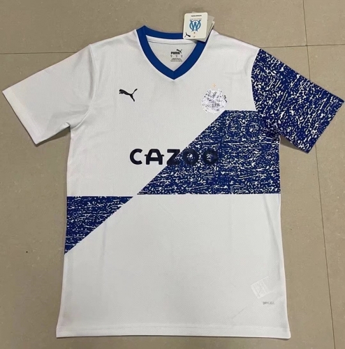 2022-23 Olympique de Marseille White Thailand Soccer Jersey AAA-20