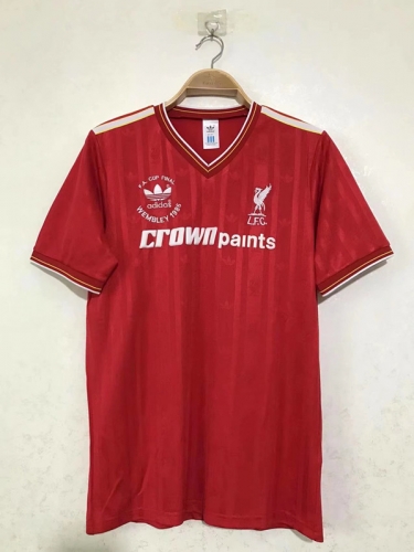85-86 Retro Version Liverpool Home RedThailand Soccer Jersey AAA-2011