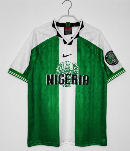 1996 Retro Version Nigeria Home Green Thailand Soccer Jersey AAA-710/410