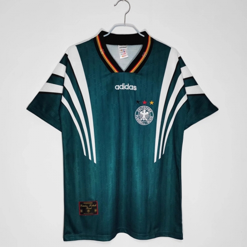 1996-97 Retro Version Germany Away Green Thailand Soccer Jersey AAA-710/811/410