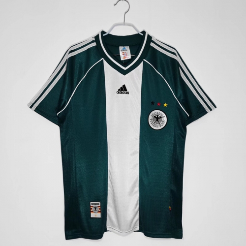 1998 Retro Version Germany Away Green Thailand Soccer Jersey AAA-710/811