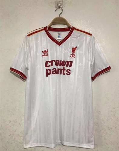 85-86 Retro Version Liverpool Away White Thailand Soccer Jersey AAA-2011