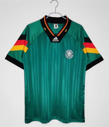 1992 Retro Version Germany Away Green Thailand Soccer Jersey AAA-811/710/709