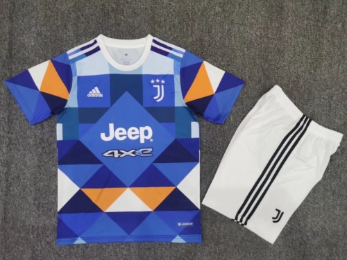 2022-2023Juventus 3rd Away Blue Soccer Uniform-302/36