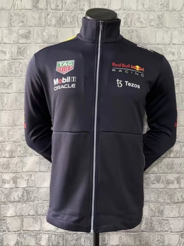 (Size S-3XL) 2021-2022 Red Bull Royal Blue Formula One Jacket Racing Top-805