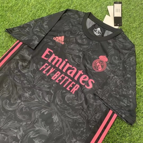 2020-2021 Real Madrid 2nd Away Black Thailand Soccer Jersey AAA-407