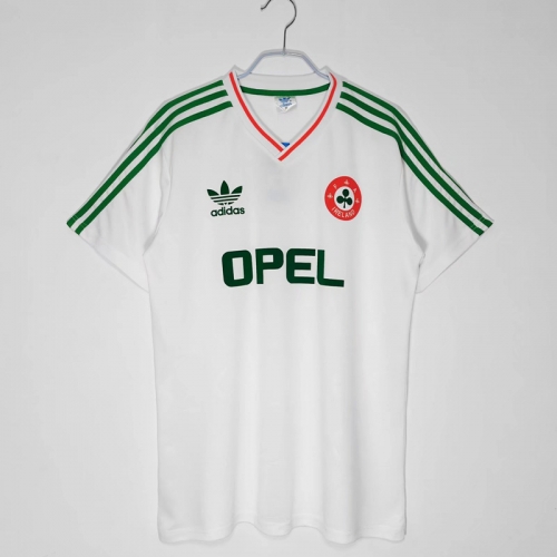 1990-92 Retro Version Ireland Away White Thailand Soccer Jersey AAA-410/710