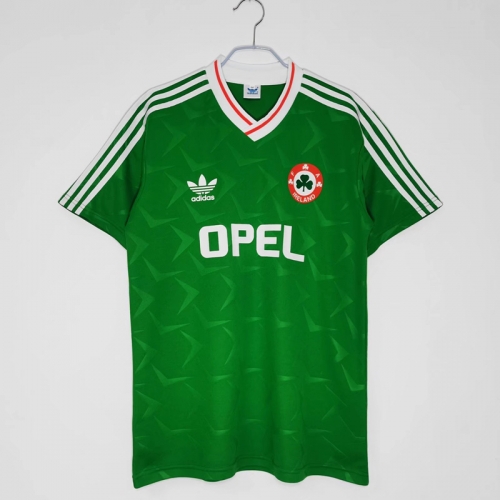 1990-92 Retro Version Ireland Home Green Thailand Soccer Jersey AAA-410/710