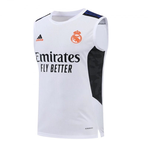 2022/23 Real Madrid White Thailand Soccer Training Vest-418