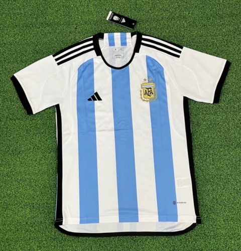 2022/23 Argentina Home White & Blue Thailand Soccer Jersey AAA-510